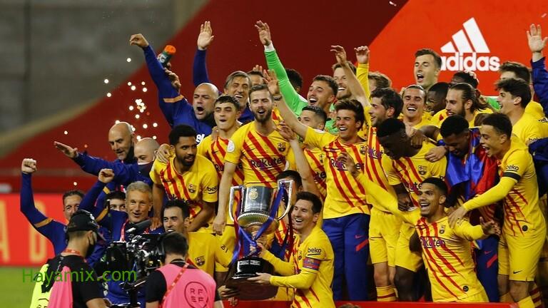 تتويج فريق برشلونة بلقب بطل كأس ملك إسبانيا