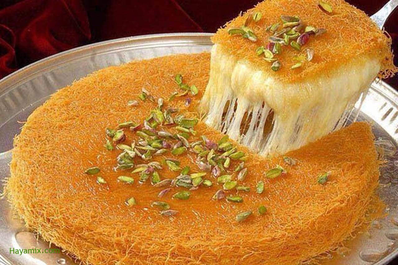 سر الطريقة الأصلية لتحضير الكنافة النابلسية بجبن العكاوي اللذيذة