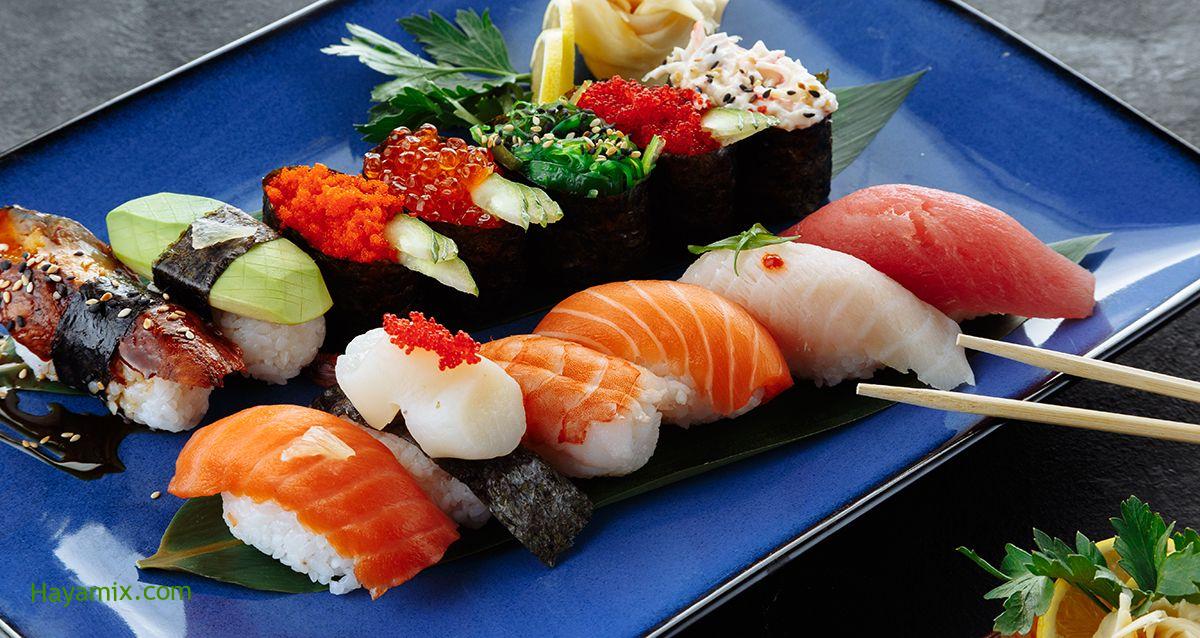 طريقة عمل السوشي Sushi في المنزل علي الطريقة اليابانية