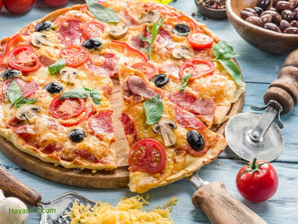 أسهل طريقة تحضير لـ البيتزا الايطالي بالجبن بالخطوات في البيت