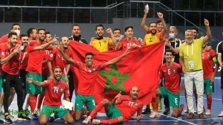 حصول المغرب على كأس العرب لكرة الصالات