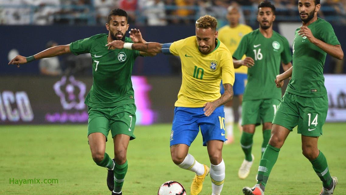 اصطدام المنتخب السعودي بالبرازيل بحثاً عن نقطة تاريخية