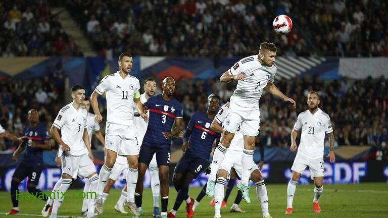 تصفيات مونديال 2022 فرنسا تسقط في كمين البوسنة