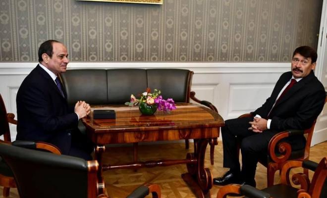الرئيس المجري يثمن المبادرة المصرية لإعادة إعمار غزة