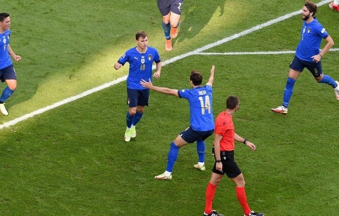 إيطاليا تفوز على بلجيكا وتحرز المركز الثالث ببطولة الأمم الأوروبية