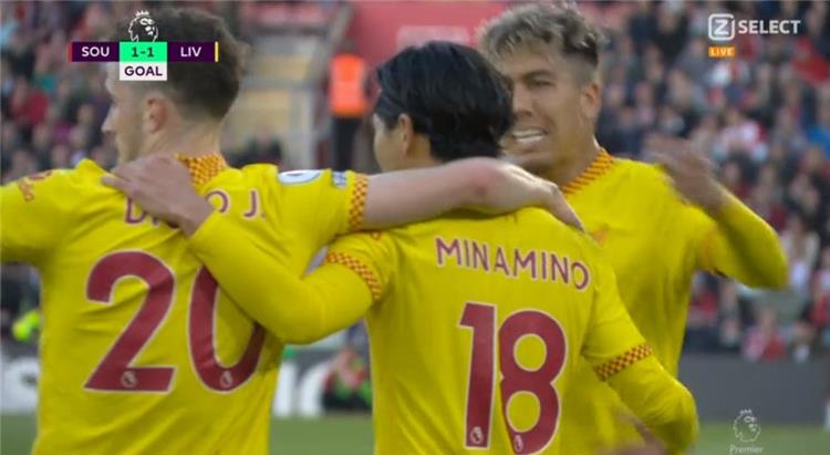الدوري الإنجليزي فيديو | مينامينو يسجل هدف تعادل ليفربول أمام ساوثهامبتون