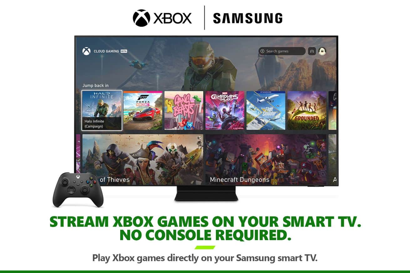 Xbox TV يبث الألعاب عبر تلفزيونات سامسونج دون منصة