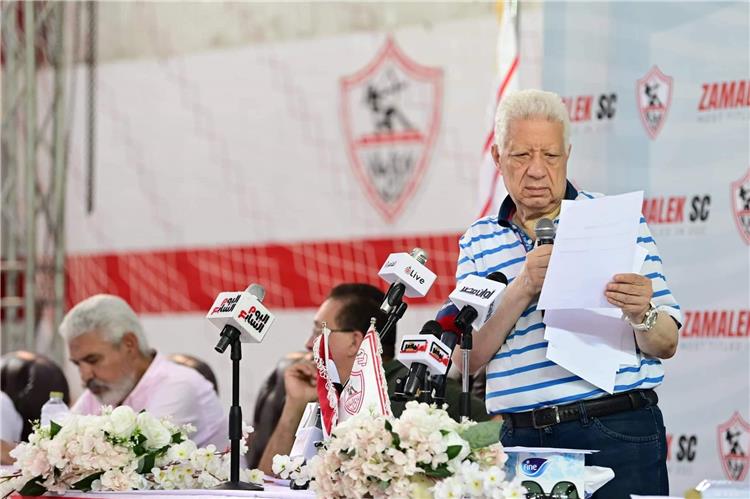 اخبار الزمالك مرتضى منصور يعلق على بيان رئيس اتحاد اليد بشأن لافتة حسن مصطفى
