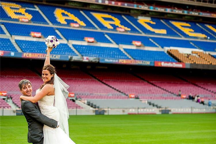 الدوري الاسباني برشلونة يفتح كامب نو لإقامة حفلات الزفاف ويُعلن الأسعار