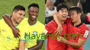 مباراة البرازيل ضد كوريا الجنوبية  في كأس العالم 2022 القنوات الناقلة