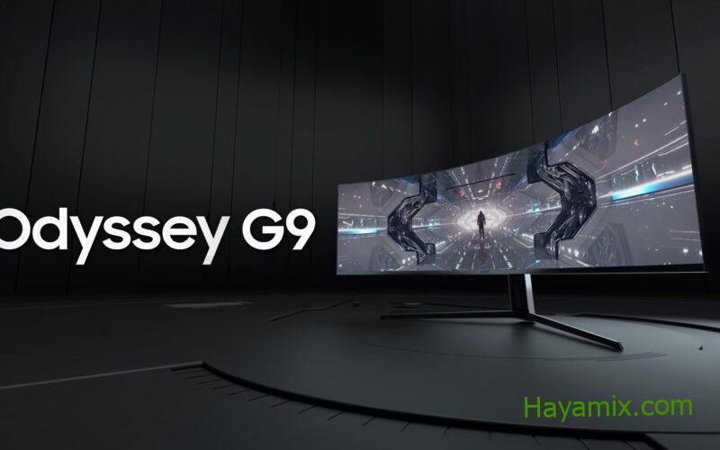 شاشة الألعاب Odyssey G9 المنحنية الضخمة مقاس 49 بوصة من سامسونج خصم 40٪ لفترة محدودة فقط