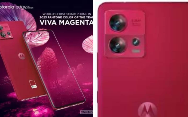 اندماج Motorola Edge 30: تم إطلاق أول هاتف ذكي في العالم بلون Viva Magenta Color
