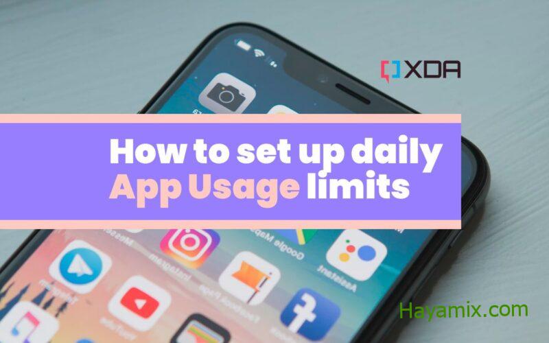 كيفية إعداد حدود استخدام التطبيق اليومية على Android و iOS
