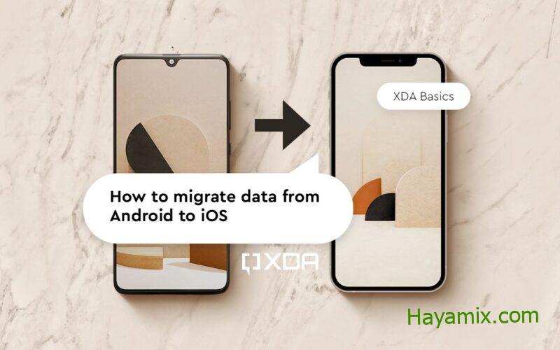 كيفية نسخ البيانات من Android إلى iOS