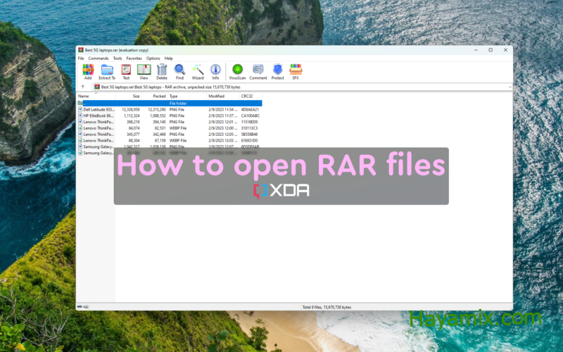 كيفية فتح واستخراج ملفات RAR على جهاز الكمبيوتر الخاص بك