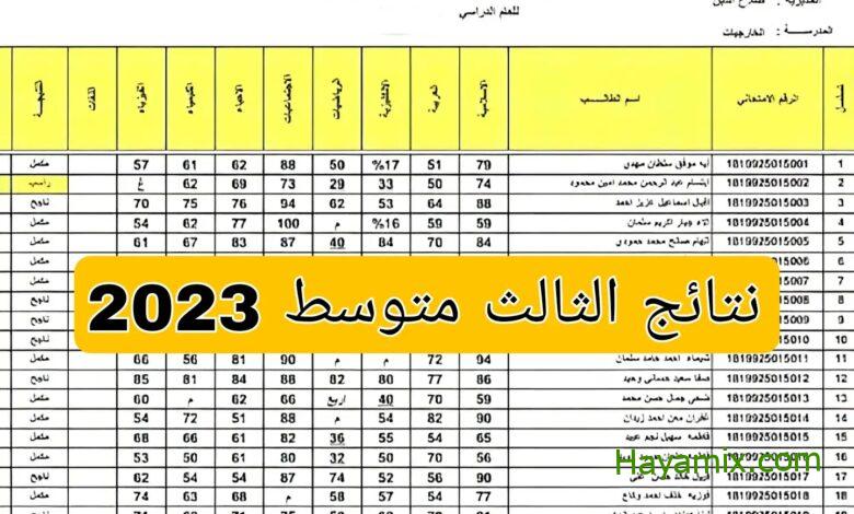 نتائج الثالث متوسط 2024 الدور الاول العراق موقع نتائجنا ووزارة التربية والتعليم epedu.gov.iq