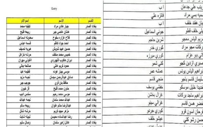 رابط الاستعلام عن أسماء المشمولين بالرعاية الاجتماعية الوجبة الأخيرة